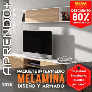 📦 Paquete Intermedio de Melamina – Planos + Componentes + Módulos (Actualizados 2025)